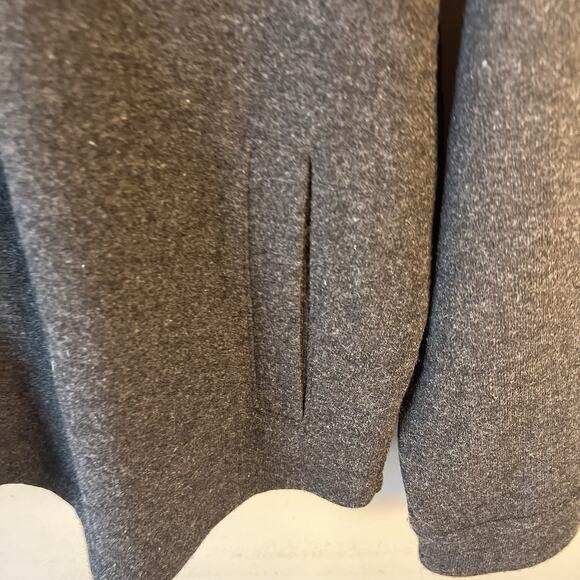 J Crew Shirt Jacket Womens XL Wool Blend Shacket Heather Charcoal EUC - Picture 8 of 11